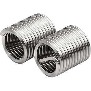 M3 x 0.5mm x 1.5D سلك هيليكويل إدراجات الخيط الداخلي، مسامير حلزونية سلك ملفوف، 304 الفولاذ المقاوم للصدأ، متري، 100 قطعة in Kuwait