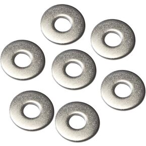 IMScrews M6 Large Flat Washers - 304 Stainless Steel Washers (Pack of 50) - Durable Hardware for Various Applications