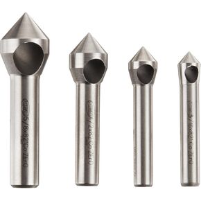 KEO 53518 Cobalt Steel Single-End Countersink Set, Uncoated (Bright) Finish, 82 Degree Point Angle, 5/16" - 5/8" Head Diameter in Saudi Arabia