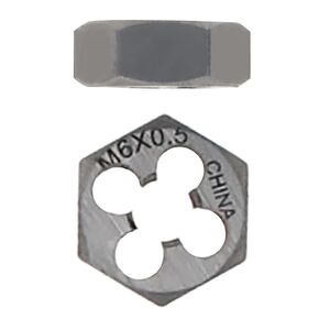 Auniwaig Hex Die M13 x 1.5 Pitch Carbon Steel,Metric Hex Rethreading Die,Hexagon Taper Pipe Die,Machine Thread Die,for Repairing Threads in Stripped Holes or Bolts 1PCS in Kuwait