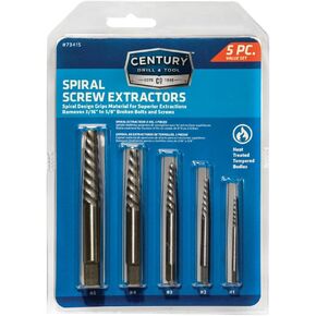 Century Drill & Tool 73215 Square Flute Screw Extractor Set, 1 - #5 in Kuwait
