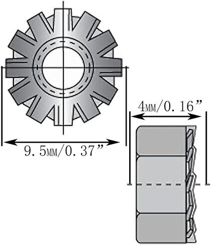 SJZBIN 50 قطعة من الفولاذ المقاوم للصدأ 8-32 Keps Lock Nut K-Lock Keps Nuts Kep Lock Nuts، فضي in Kuwait