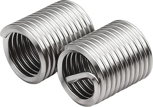 M3 x 0.5mm x 1.5D Helicoil Wire Inner Thread Inserts, Coiled Wire Helical Screws, 304 Stainless Steel, Metric, 100Pcs in Saudi Arabia