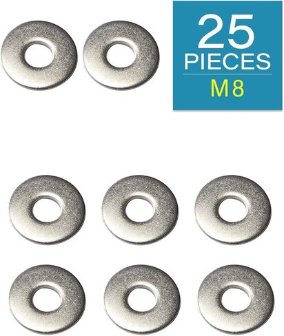 غسالات مسطحة كبيرة IMScrews M6 - 304 غسالات من الفولاذ المقاوم للصدأ (عبوة من 50) - أجهزة متينة لتطبيقات مختلفة in Saudi Arabia