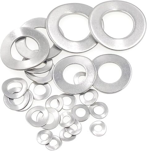 MCMASKE 385 قطعة متري M3 M4 M5 M6 M8 M10 M12 M14 304 الفولاذ المقاوم للصدأ موجة الربيع غسالات مجموعة متنوعة in Kuwait