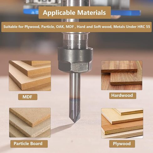 Spetool 90 Degree Carbide V Bits with Tiain Coated 4 Flutes, Chamfer End Mill for Caving V Groove and Sign in Kuwait
