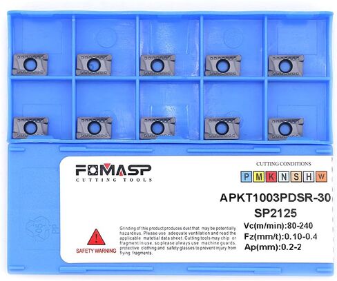 FomaSP CNC طحن كربيد إدراج الصلب APKT1003PDSR مناسب لأدوات القطع والطحن المخرطة 10 قطعة in Kuwait