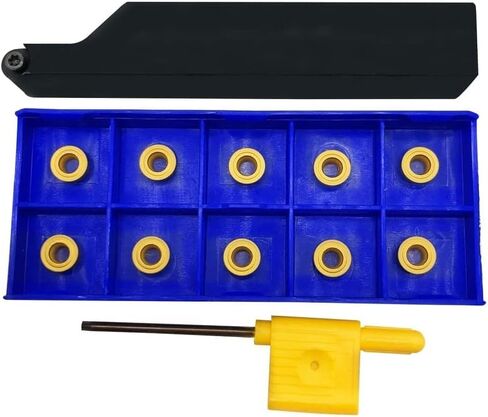 5/8in Indexable Turning Tool Holder MWLNR1616H08 with 11pcs WNMG432 WNMG080408 Carbide Turning Inserts for Stainless Steel and Steel in Kuwait