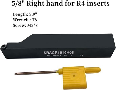5/8in Indexable Turning Tool Holder MWLNR1616H08 with 11pcs WNMG432 WNMG080408 Carbide Turning Inserts for Stainless Steel and Steel in Kuwait
