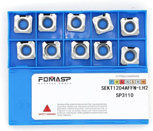 FomaSP Carbide Inserts for Aluminum SEKT1204AFFN-LH2 for Milling Cutting Tools Finishing Working milling Inserts 10 PCS in Saudi Arabia