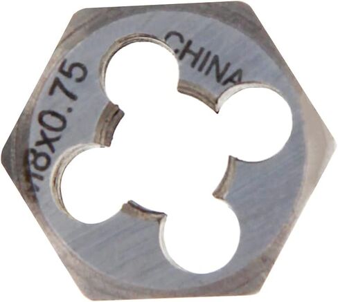 Auniwaig Hex Die M13 x 1.5 درجة من الفولاذ الكربوني، قالب إعادة الخيط السداسي المتري، قالب أنبوب مستدق مسدس، قالب خيط الآلة، لإصلاح الخيوط في الثقوب أو البراغي المقطوعة 1 قطعة in Kuwait