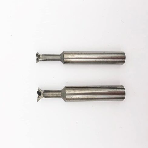 KLOT Solid Carbide Dovetail Milling Cutter 2mm-20mm 45°60°75° End Mill Uncoated for Aluminum/Copper (5mm 45° L50mm) in Kuwait