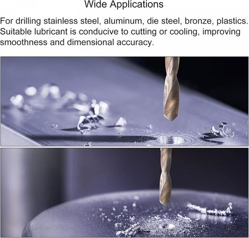 uxcell M3 x 0.5 صنبور فلوت حلزوني ومجموعة رؤوس مثقاب ملفوفة 2.5 مم، متري M35 كوبالت عالي السرعة من الصلب أداة صنبور لولبية من الفولاذ المقاوم للصدأ in Kuwait