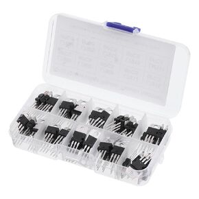 مجموعة متنوعة من ترانزستور الطاقة PATIKIL PNP NPN، 60 قطعة 6 أنواع من المكونات الإلكترونية لتطبيقات التبديل للأغراض العامة in Kuwait