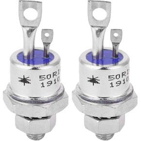 SCR Thyristor, 50RIA120 50A 1200V Bolt Type Thyristor Rectifier, for Conveters Circuit Battery Power Regulated Motor Control (2Pcs) in Kuwait