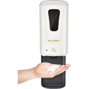 Alpine Automatic Hand Sanitizer Dispenser - Touchless Soap Dispenser for Restaurant, Hospital, School, Hotel, Kitchen and Bathroom -1200mL Foam White in Saudi Arabia
