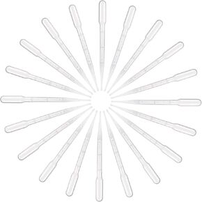 100 قطعة من Eowpower ماصات نقل باستور بلاستيكية متدرجة سعة 3 مل in Kuwait