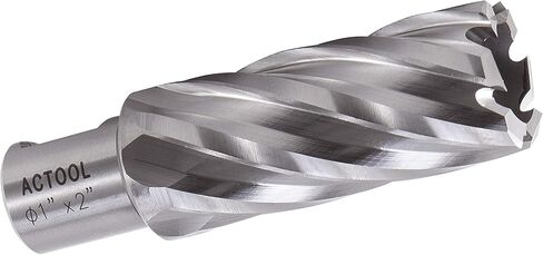 ACTOOL 1" Diameter × 2" Depth of Cut HSS ANNULAR Cutter with 3/4'' Weldon Shank in Saudi Arabia