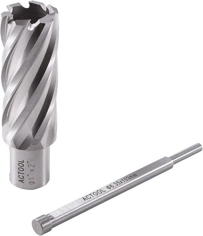 ACTOOL 1" Diameter × 2" Depth of Cut HSS ANNULAR Cutter with 3/4'' Weldon Shank in Saudi Arabia