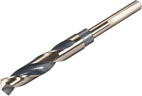 uxcell Reduced Shank Twist Drill Bits 15mm Black Nitride & Gold Titanium Coated High Speed Steel 4341 with 10mm Shank for Stainless Steel Alloy Metal Plastic Wood in Saudi Arabia
