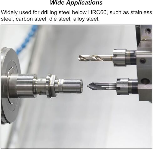 Uxcell اكتشاف لقمة ثقب 2 مللي متر ضياء 4 مللي متر عرقوب 60 درجة كربيد صلب AlTiSin مطلي 2 مزامير مستديرة عرقوب قطع الحفر in Kuwait