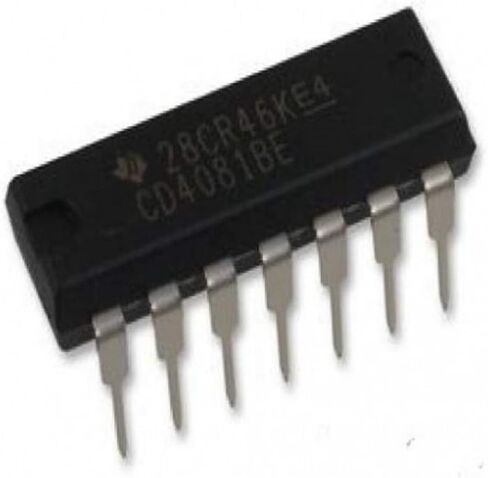 Texas Instruments CD4081BE IC, Quad AND Gate, 2I/P, DIP-14 (Pack of 10) in Saudi Arabia
