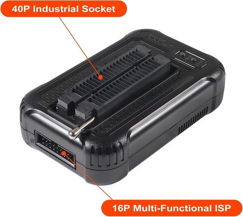 مبرمج T48 TL866-3G يدعم 31000+ ICS لـ EPROM/MCU/SPI/Nor/NAND Flash/EMMC/IC Tester/ TL866CS TL866II Plus مع 9 محولات (مضيف مبرمج T48 + 9 محول) in Kuwait