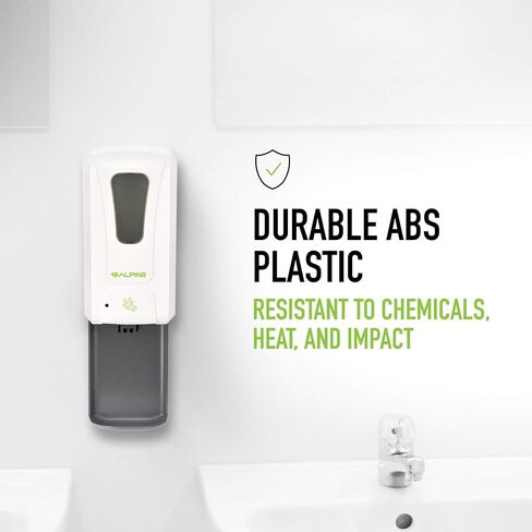 Alpine Automatic Hand Sanitizer Dispenser - Touchless Soap Dispenser for Restaurant, Hospital, School, Hotel, Kitchen and Bathroom -1200mL Foam White in Kuwait