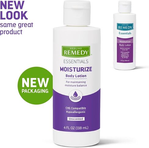 Remedy Essentials Moisturizing Body Lotion, Hypoallergenic, Unscented, 4-Ounce Flip-Top Bottle, 1 Count in Saudi Arabia