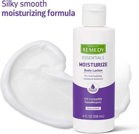Remedy Essentials Moisturizing Body Lotion, Hypoallergenic, Unscented, 4-Ounce Flip-Top Bottle, 1 Count in Saudi Arabia