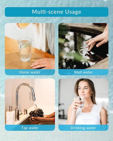 مجموعات اختبار المياه لمياه الشرب، مجموعة أدوات اختبار المياه MicroBeats PRO 19 في 1 من سلسلة MicroBeats PRO، جهاز اختبار جودة مياه الآبار في City Home Tap، 100 شريط + 2 اختبار لصلابة حديد الرصاص ودرجة الحموضة والفلورايد، والمزيد in Kuwait