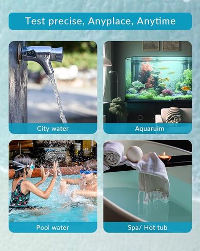 مجموعات اختبار المياه لمياه الشرب، مجموعة أدوات اختبار المياه MicroBeats PRO 19 في 1 من سلسلة MicroBeats PRO، جهاز اختبار جودة مياه الآبار في City Home Tap، 100 شريط + 2 اختبار لصلابة حديد الرصاص ودرجة الحموضة والفلورايد، والمزيد in Kuwait