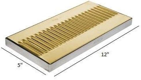 Krome 6″ x 5″Surface Drip Tray Without Drain,Brushed Stainless-C611 in Saudi Arabia