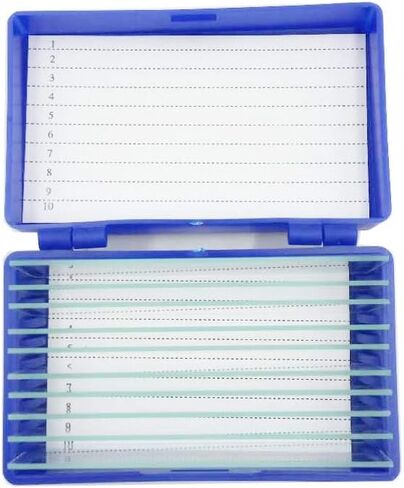 10-Place Microscope Slide Box Microslide Slide Box Pack of 4 in Saudi Arabia