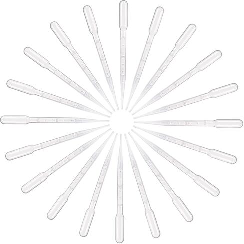 100 قطعة من Eowpower ماصات نقل باستور بلاستيكية متدرجة سعة 3 مل in Kuwait