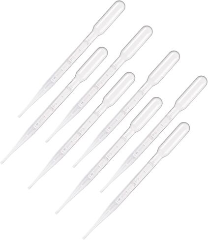 100 قطعة من Eowpower ماصات نقل باستور بلاستيكية متدرجة سعة 3 مل in Kuwait