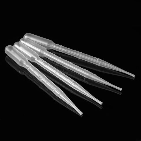 100 قطعة من Eowpower ماصات نقل باستور بلاستيكية متدرجة سعة 3 مل in Kuwait