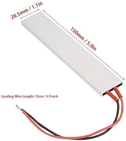 150 * 28.5mm PTC Heating Plate, Ceramic Electric Heating Plate, with High Temperature Resistance PTC Thermostat Heating Element (12V 220℃) Component Heater in Saudi Arabia