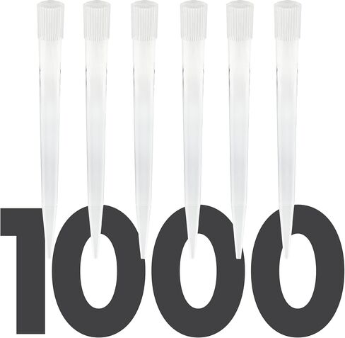 أطراف ماصة 1000 ميكرولتر، أطراف ماصة عالمية غير مرشحة من Kashi Scientific للماصات 1000 ميكرولتر، أطراف ماصة كبيرة مع تخرج واضح، أطراف ماصة 1 مل، 500 نصيحة/حقيبة - أزرق in Kuwait