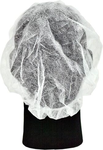 اغطية شبكية بيضاء للحية للاستعمال مرة واحدة مع اشرطة مطاطية شديدة التحمل لتقييد اللحية، اقنعة واقية مريحة خالية من اللاتكس، بيئة عمل امنة ونظيفة، 100 قطعة in Kuwait