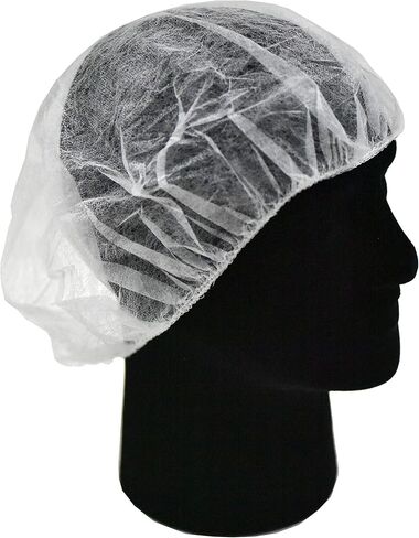 اغطية شبكية بيضاء للحية للاستعمال مرة واحدة مع اشرطة مطاطية شديدة التحمل لتقييد اللحية، اقنعة واقية مريحة خالية من اللاتكس، بيئة عمل امنة ونظيفة، 100 قطعة in Kuwait