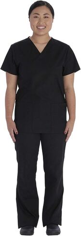 مجموعة Vital Threads للرجال والنساء الدعك برقبة على شكل حرف V وبنطلون برباط VT509C in Saudi Arabia