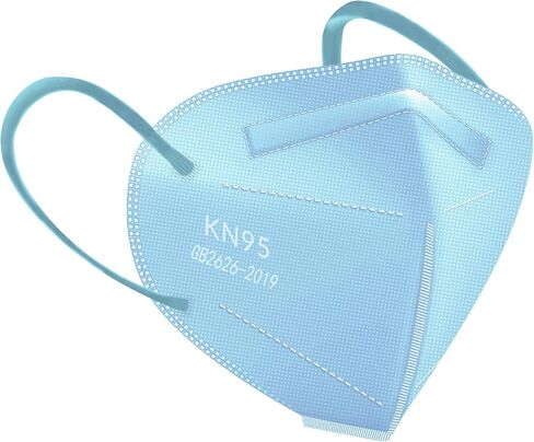 HUHETA KN95 Face Masks 100PCs, 5-Ply Breathable Protective KN95 Mask for Adults Individually Wrapped, Multicolor in Saudi Arabia