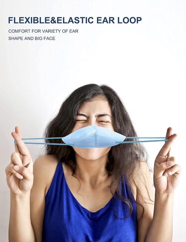 HUHETA KN95 Face Masks 100PCs, 5-Ply Breathable Protective KN95 Mask for Adults Individually Wrapped, Multicolor in Saudi Arabia