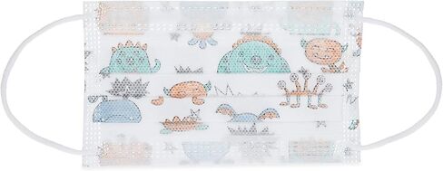 Dr. Talbot's Disposable Protective Face Masks for Boys 2-5 Years - 10-Count - Disposable 3-Layer Single Use Face Masks with Easy-Bend Nose Clip and Soft Ear Loops in Kuwait