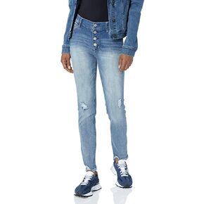 WallFlower Women's Flirty Curvy Skinny High Rise Insta Stretch Juniors Jeans (Standard and Plus) in Kuwait