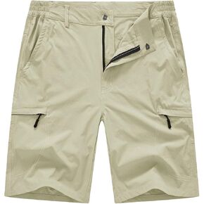 BASUDAM Men's Cargo Hiking Shorts Stretch Quick Dry Lightweight Work Shorts 6 Pockets for Camping Travel in Saudi Arabia