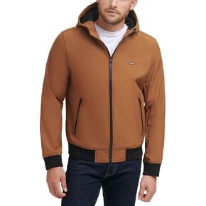 Levi's Men's Hooded Water Resistant Softshell Bomber Jacket