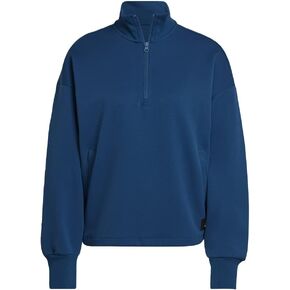 adidas Future Icons Badge of Sport Quarter-Zip Sweatshirt Women's in Saudi Arabia