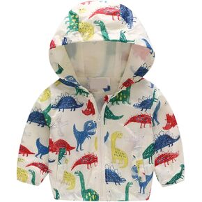 Baby Hoodie Jacket Outwear Floral Printed Zipper Spring Autumn Windproof Trench Coat in Kuwait